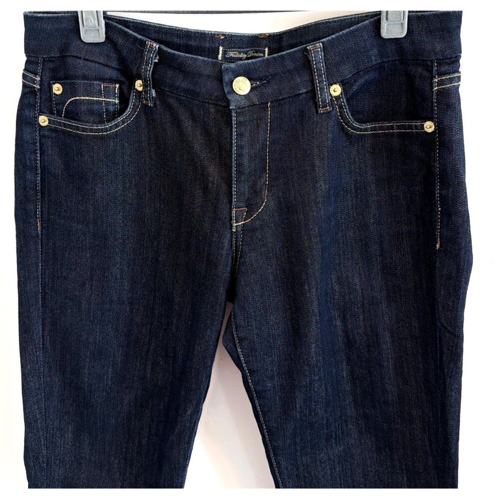 Fidelity Denim Womens 30x31 Houston Viper Dark Wash Stretch Jeans USA Artisan EU - Picture 2 of 16